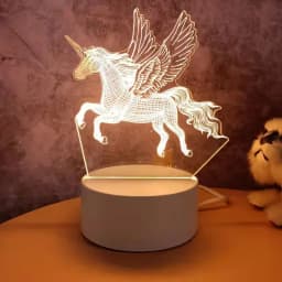 3D Lamp Acrylic LED Night Lights Bear Dinosaur Child Night Light Led for Bedroom Decoration Christmas Decor Wedding Party Favors