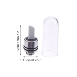Single Hot Knife Ceramic Heat Tip Coil With Cover Cap 11.5mm Black Silver Cut Wax Accessory Tool