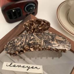 1pc Korean Ins Autumn Winter Merillard Grab Clip France Gold Label Multicolor Acetate Hair Grab Headpiece Large Shark Clip