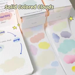 100pcs/1Rolls Creative Pull Out Sticky Notes Notebook Full Adhesive Macarons Colored Index Label Stickers DIY Student Decor