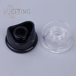 HOT 1 PCS Clear/Black Universal Precision Comfort Cylinder Seal Sleeve Silicone Replacement Silicone Ring