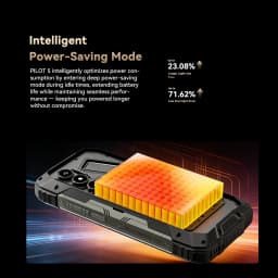 Blackview OSCAL PILOT 5 5G AI Rugged Phone,8(+24)GB RAM 256GB ROM UNISOC T8100,6.67 Inch 120Hz Display,15000mAh 33W Fast Charging,NFC,5W Built‑in Speaker,16MP+13MP Camera,Android 16 Outdoor Smartphone