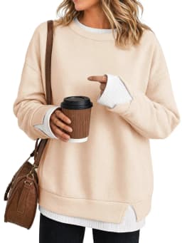 Loose Fit Pullover Hoodie Regular Length American and European Style with Mock Two Regular Thickness Casual Women Sweatshirts