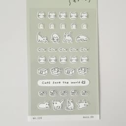 Korean Import Original Suatelier Cute Cats Claw Paper Stickers Scrapbooking Diy Journal Stationery Sticker Deco Art Supply 116