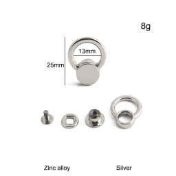 10/30/100PCS Metal Leaf Shape Bag Anchor D-ring For DIY Leather Shoulder Handbag Straps Hanger Hooks Connector Clips Accessories