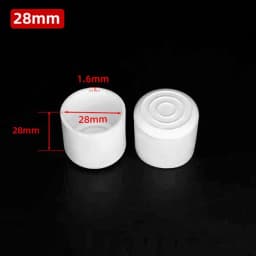 10mm-50mm Round White End Cap Silicone Rubber Blanking Stopper Cover