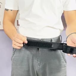 VATLTY 3.8cm Tactical Inner Belt for Men Premium Nylon Rigid Hook & Loop Straps 95cm to 135cm Unbuckled Belt No Buckle Waistband