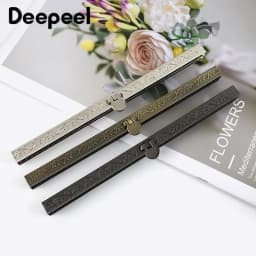 2-5Pcs Deepeel 19cm Metal Embossed Bag Lock Clutch Coin Purse Frame Bags Clasp Sewing Hardware Wallet Accessories HandBag Parts