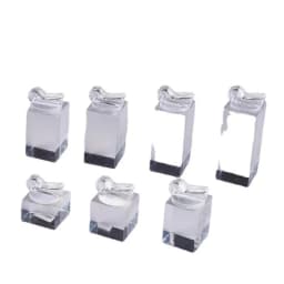 Clear Acrylic Crystal Ring Holder Jewelry Holder Display Finger Ring Stand Single Ring Display Support Holder Decorative