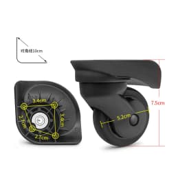 Luggage Replacement Wheels Fit for Diplomat Suitcase Rolling Casters Repair Accessories Travel Bag Repair Foot Wheels