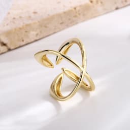Punk Silver Color Unique Ring for Women Jewelry Finger Adjustable Vintage Cross Flower Ring for Party Birthday Gift