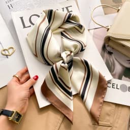 Luxury Design Silk Shawl Square Scarf For Women Satin Hijab Fashion Wraps Neckerchief Female Hair Bands Ribbon Headband Bandana