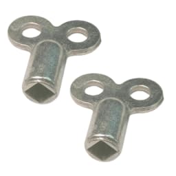 2pcs Radiator Exhaust Valve Key Square 5×5mm Radiator Accessories Zinc Alloy Material Socket For Standard Heating Valves