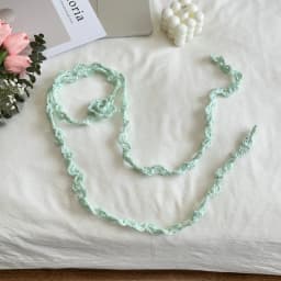 2026 New Sweet Cool Style Clavicle Chain Hand-Woven Crocheted Rose Necklace Popular Sweater Atmosphere Neck Flower Long Scarf