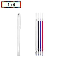 4-40Pcs High Temperature Disappearing Fabric Marker Pen Erasable Refill Pens For Patchwork Fabric PU Leather Mark Sewing Tools