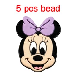 5pcs Silicone Cartoon Beads Pacifier Chain Baby DIY Care Nipple Chain Fittings