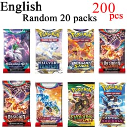 NEW 360PCS Card White Flare Black Bolt Prismatic SPARKS Scarlet Violet 151 English Booster Battle Transaction Gift