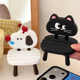 1/6 Pcs Love Cute Pet Chair Styling Phone Stand Lazy Desktop Chasing Drama Dormitory Ornament Small Support Stand