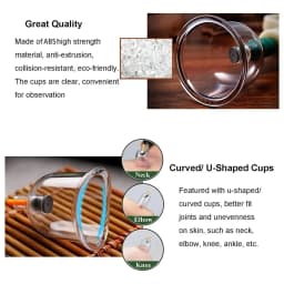 32 Cans Back Vacuum Cupping Device Set Professional Suction Cup Massage Meridian Dredge Vacuum Suction Treatment Cupping Device