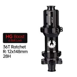 Bicycle MTB Hub Center/6Bolt Brake Boost 36T Ratchet 28H Integrated AL7075 HG/XD/MS