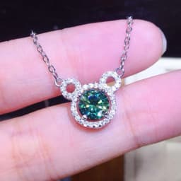Big Bling Water Drop Pendant Real 925 Sterling Silver Long Chain Necklace for Women Fashion Jewelry Cute Statement Necklace