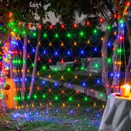 2x2M 3x2M LED Net Mesh Fairy String Lights Garland Waterproof Window Curtain Christmas Garden Lights Wedding Party Holiday Lamp
