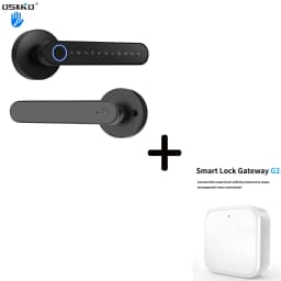 TTlock Smart Door Lock, 5-in-1 Fingerprint Recognition Lock, Anti-Peep Password IC Card APP Remote Unlock, 12 Months Standby Smart Home Security Lock for Home Airbnb Hotel