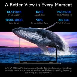 CHUWI MiniBook X Touch Screen Tablet Laptop 2-in-1 Intel U300 16GB LPDDR4X 512G SSD 10.51'' 2K FHD Notebook WiFi6 Windows 11 Convenient Office Computer