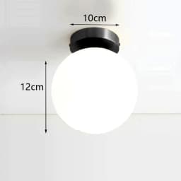 TINLAIBOR Simplicity Acrylic White Ball Ceiling Light G9 Bulbs Aisle Corridor Porch Bedroom Cloakroom Art Ceiling Lamp