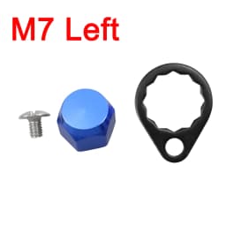 EKfan M8 Daiwa M7 Shimano Left / Right Hand Nut With Black 15MM Lock Washers and Screws For Baitcasting Fishing Reel DIY Parts