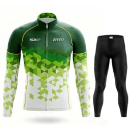 Rvouei Team Autumn Cycling Jersey Bib Pants Set Ropa Ciclismo Bicycle MTB Clothing Road Bike Suit Men Long Sleeve Bicicleta Set