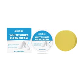 White Shoe Cleaner Cream Sneaker Stain Remover Waterless Cleaning Paste Whitening Repair Polish Leather Canvas Shoe Care 100g