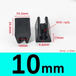 Transparent/Black/White U Shaped Non-slip Chair Leg Pad PP Plastic Non-slip Furniture Feet Floor Protectors Anti-front Tilt