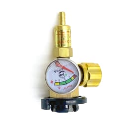 Butane Bottle Snap-On Safety Valve Gas Pressure Reducing Valve For Portable Gas Cylinders Flame Arrestor With Pressure Gauge