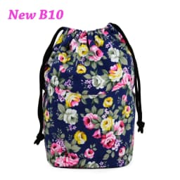 Tanqu New Drawstring Canvas Fabric Inner Pocket Lining for Obasket Obag Handbag Insert for O Basket O Bag