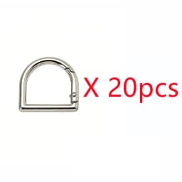 5-30pcs D-Shape Openable Spring Ring Bag Strap Buckle Keyring Dog Chain Snap Clasp and Carabiner for Handbag