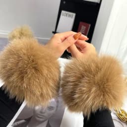 Fox Fur Cuff Arm Warmer Lady Bracelet Real Fur Wristband Glove High Quality Fox fur Cuffs Hot Sale Wrist Warmer