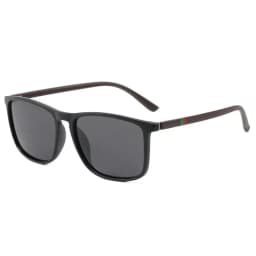 Mjyiwang Men Matte Square Polarized Sunglasses UV400 Blue Mirror Lens Anti Glare Driving Fishing Travel Outdoor Eyewear