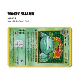 2026 New Charizard Blastoise Bulbasaur Eevee Metwo Sticker Film Skin Cover for Credit Debit Card