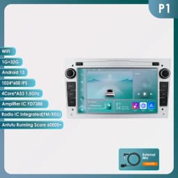 Hizpo 2Din 7inch Android Auto Car Radio for Opel Astra H G J Zafira B Corsa C Antara Vectra Vivaro GPS RDS DSP 4G BT CarPlay