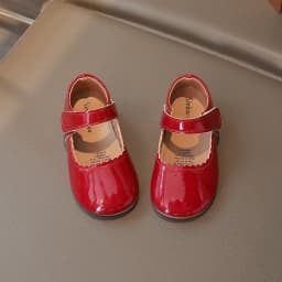 Girls Soft Bottom Multi-color Leather Spring Autumn New Baby Girl Bright Color Leather England Style Breathable Princess Shoes