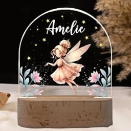 Personalized Children Fairy Lamp Custom Castle 3D Night Light For Kids Tinkebell Bedroom Home Decoration Birthday Christmas Gift