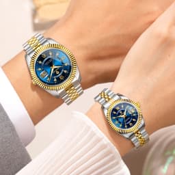 BINBOND Original Couple's Quartz Watches Luminous Waterproof Gift For Lover Men's Women's Watch Mujer Relojios +Gift Box