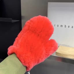 Women's Winter Warm Real Rex Rabbit Fur Gloves Good Elastic Ladies Fur Mittens Girls Outdoor Warm Natural Rex Rabbit Fur Mittens
