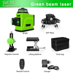 Clubiona 12 and 16 lines Professional Floor Ceiling Remote Control Green Line Laser Level with Pulse mode