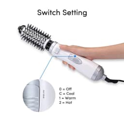 Automatic Rotating Hot Air Brush 2 In 1 Hair Salon Hair Brush Comb Straightener Brush And Volumizer Hot Air Brush For Home