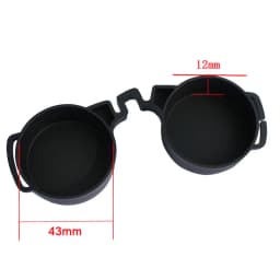 Binoculars Protective Rubber Objective Lens Caps 42mm/50mm Binocular Eyepiece Lens Cover Telescope Cover Lens Protection