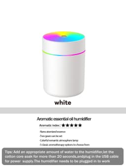 180ml Aromatherapy diffuser Humidifier Aromatherapy essential oil Air purifier Sleeping car carrying home LED 7 color light