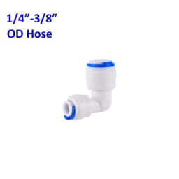 Reverse Osmosis Quick Connector 1/4"3/8"OD Hose Tee Y Coupling 4 Way Equal Convert Elbow Straight RO Water Aquarium Pipe Fitting