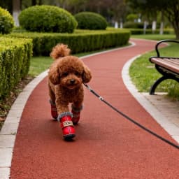 4Pcs Warm PU Dog Shoes Pet Winter Snow Boots Soft Waterproof Small Dog Shoes Plush Non Slip Soft Dog Boot Dogs Accessories